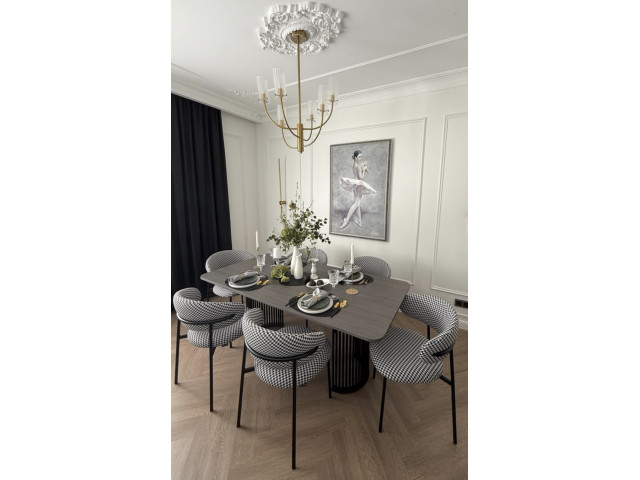 Стол обеденный раздвижной ЛОФТ-П Moon, 130(170,210)*80 см