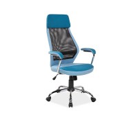 Кресло компьютерное SIGNAL Q-336, синее\черное, серое\черное